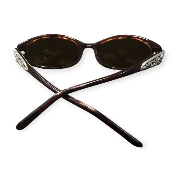 Brighton Made In The Shade Sunglasses‎ Oval Brown Handmade w/ Case Vintage main image 9